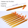 Tent Tarp Accessories 4m Windropes Aluminum 18 cm Tarp pegs - 图片 2