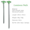 25cm Luminous Tent Stakes - 图片 2